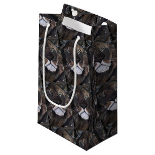 King of Beasts Painting by Alfred Fox Small Gift Bag
