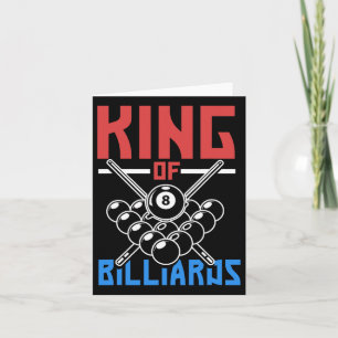 King Of Billiards Snooker Pool Billiards Rack Cue  Card