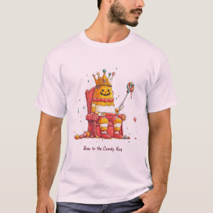 King of Bonbon in the Throne, Halloween Humor Desi T-Shirt
