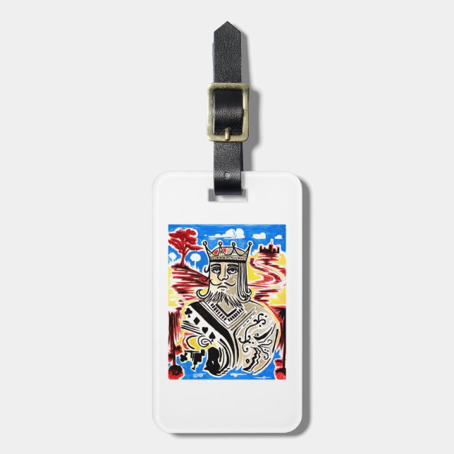 King Of Cards  Luggage Tag (Front Vertical)