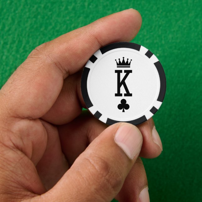 King of cards poker chips (Hand)