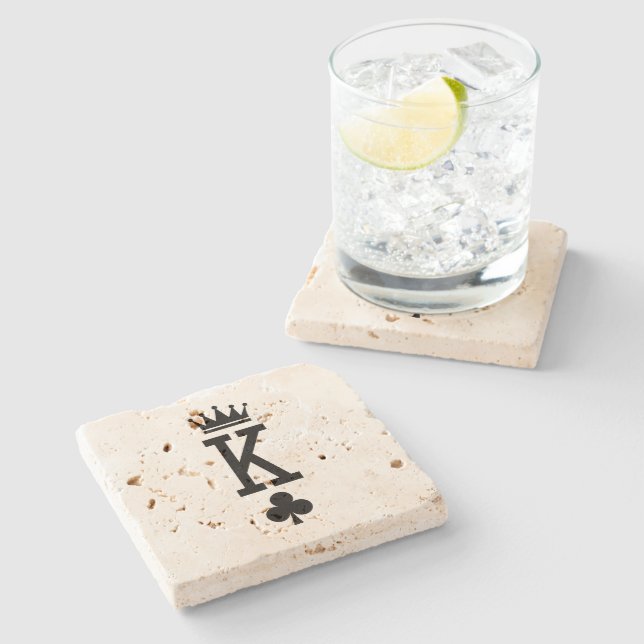 King of cards stone coaster (Side)