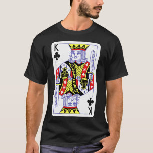 King Of Clubs Playing Cards Halloween Costume Deck T-Shirt