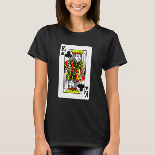 King Of Clubs Poker Card Games Playing Cards Black T-Shirt