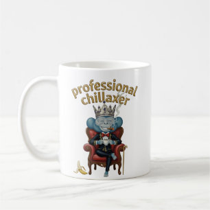 King of comfort Chillaxer Monkey Coffee Mug