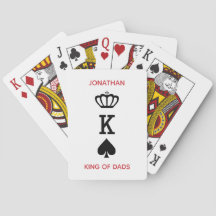King of Dads Crown Ace Personalized Father's Day 