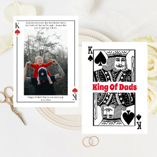 King Of Dads Playing Card Happy Father's Day Card