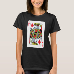 King Of Diamonds Playing Card Poker T-Shirt