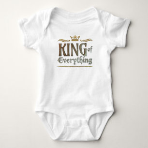 KING of Everything - Grand Mediaeval Royal Crown Baby Bodysuit
