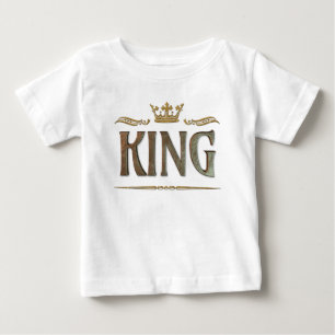 King of Everything Lettering Mediaeval Royal Crown Baby T-Shirt
