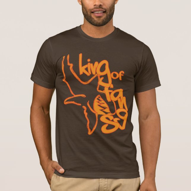 King of Fangs Orange T-Shirt (Front)