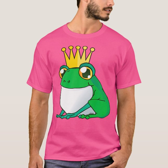 King Of Frogs I Frog Prince Frog T-Shirt (Front)