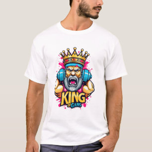 King of Gains – Men's Gym Workout T-Shirt