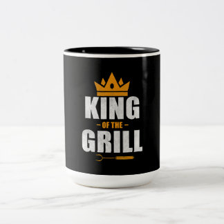 King of grill chef | grilling & bbq lovers gift Two-Tone coffee mug