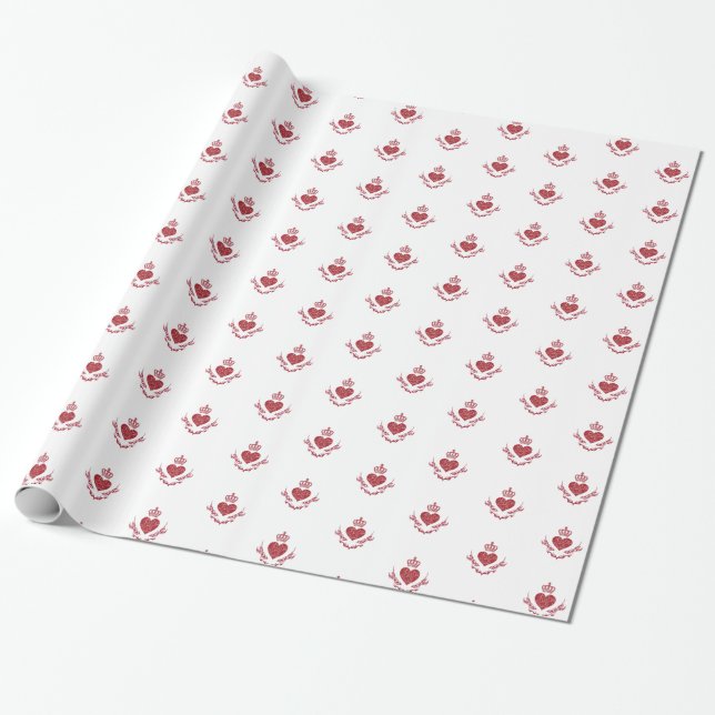 King of heart wrapping paper (Unrolled)