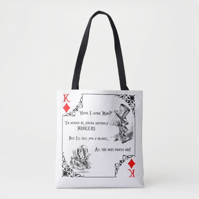 King of Hearts Alice Tote Bag (Front)
