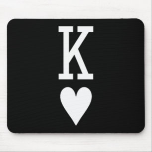 King Of Hearts And Queen Of Hearts Couples Matchin Mouse Pad