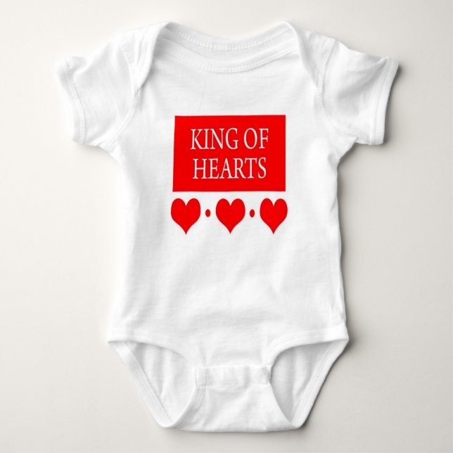 King of Hearts Baby Bodysuit (Front)