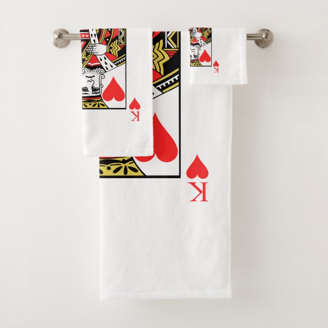 King of Hearts Bath Towel Set (Insitu)