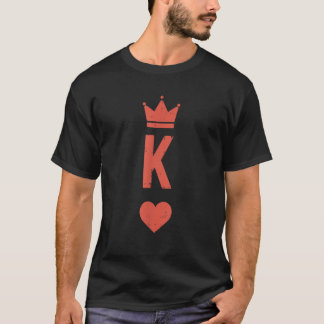 King Of Hearts Card Matching Halloween Costume For T-Shirt