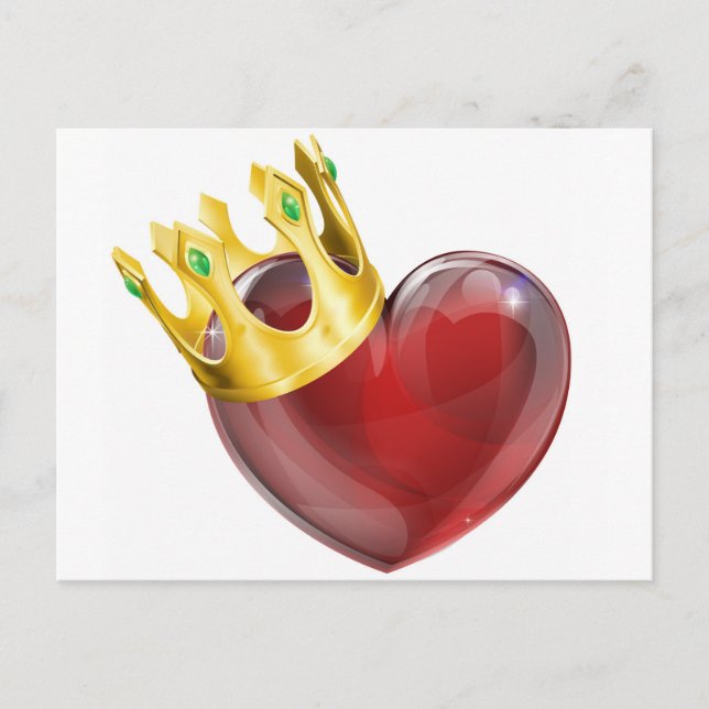 King of hearts concept postcard (Front)