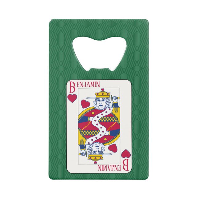 King of Hearts Custom Name Playing  (Front)