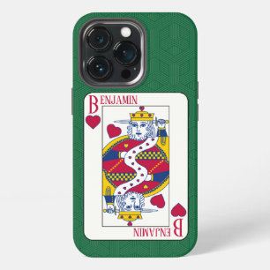 King of Hearts Custom Name Playing Card iPhone 13 Pro Case
