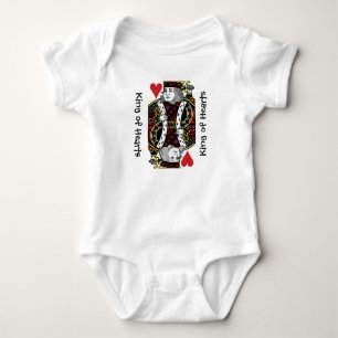 King of Hearts Design Baby Clothing Bodysuit