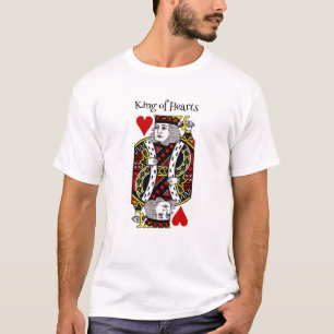 King of Hearts Design Tee Shirt T-Shirt