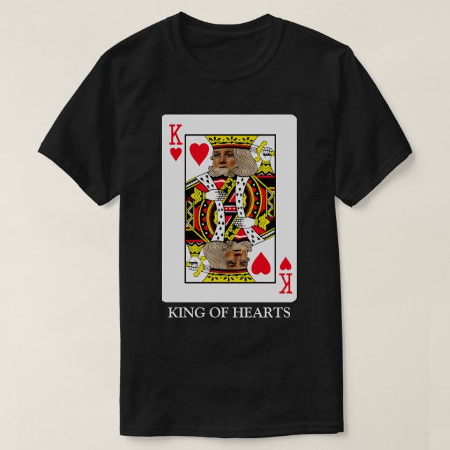 KING OF HEARTS, DIY Font T-Shirt (Design Front)