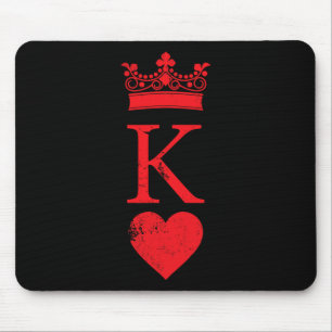 King of Hearts Halloween Costume Vintage Poker Car Mouse Pad
