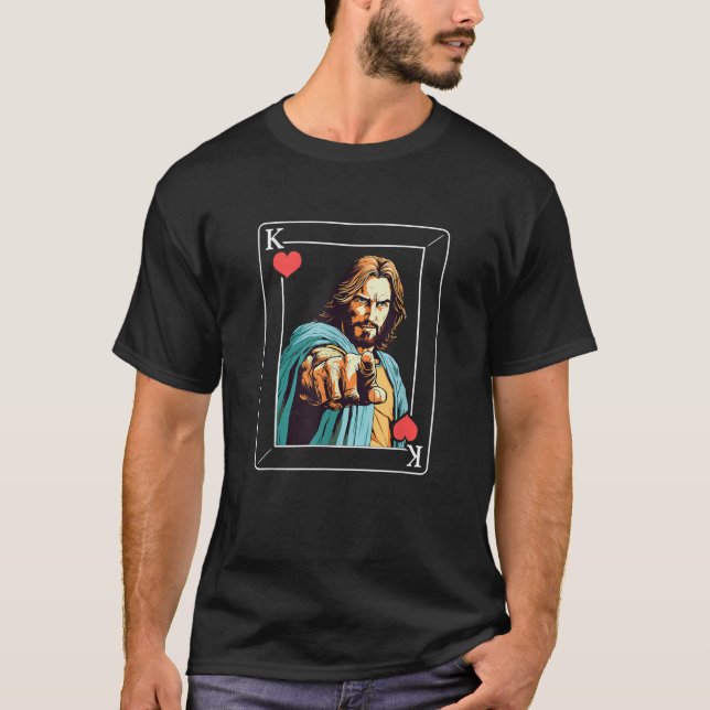 King of Hearts Jesus T-Shirt (Front)