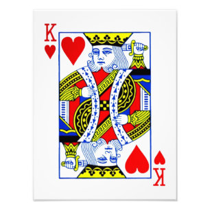 King of Hearts Photo Print