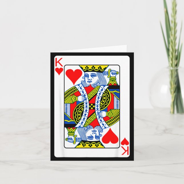 King Of Hearts Playing Card Valentine Costume  (Front)