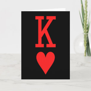 King Of Hearts Queen Of Hearts Couples Matching Me Card