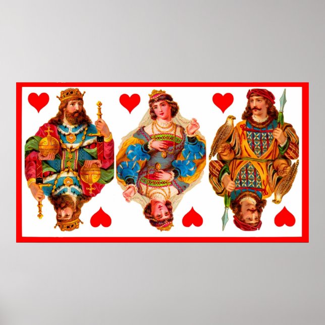 King of Hearts Queen of Hearts Jack of Hearts Poster (Front)