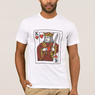 King of Hearts — Regal Red & Gold T-Shirt