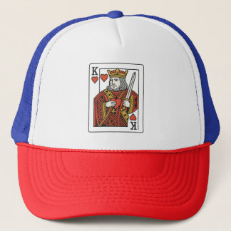 King of Hearts — Regal Red & Gold Trucker Hat