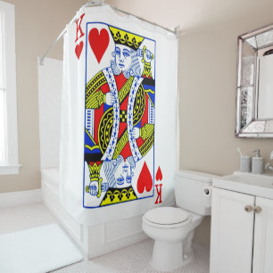 King of Hearts Shower Curtain