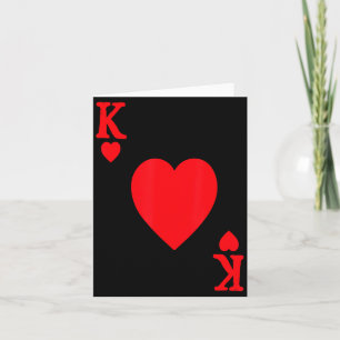 King Of Hearts Valentine's Day Lover Royal Flush F Card