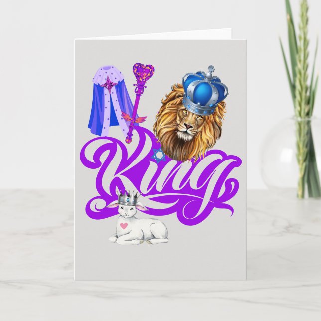 King Of Heaven And Earth Greeting Card (Front)