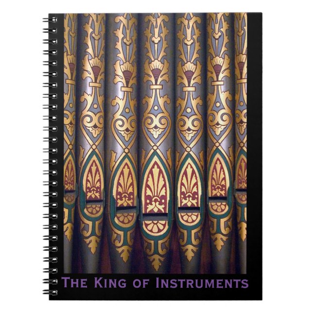 King of instruments notepad spiral notebook (Front)