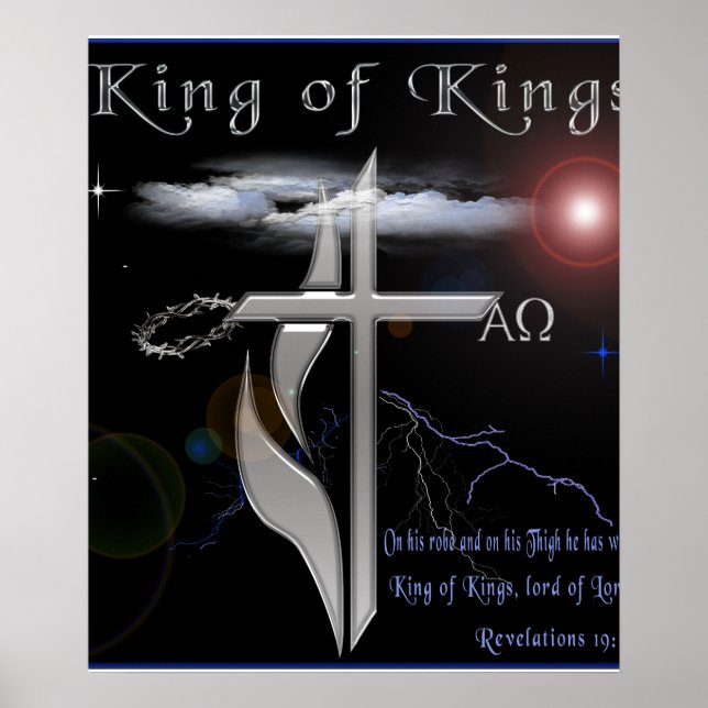 King of kings Christian poster (Front)