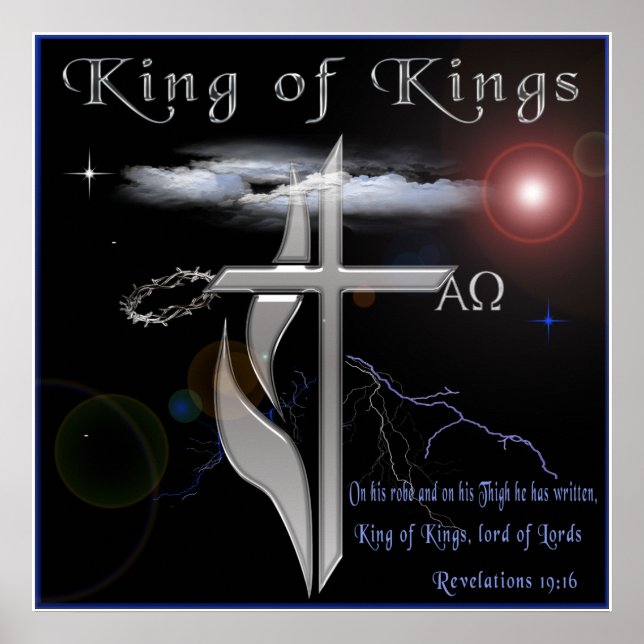 King of kings Christian poster (Front)
