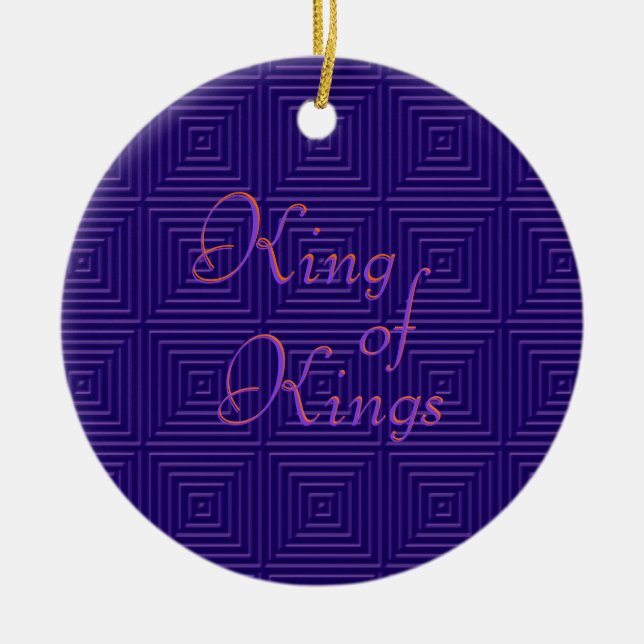 King of Kings Christmas ornament (Front)