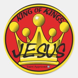 king of kings classic round sticker