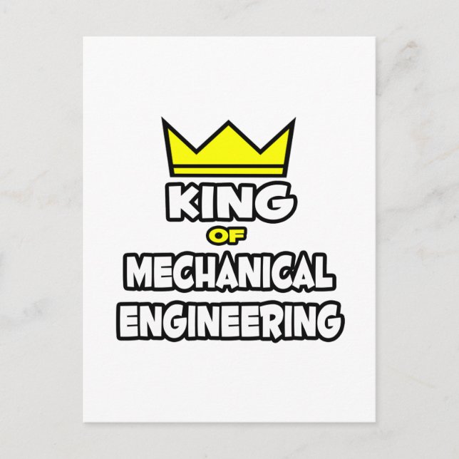 King of Mechanical Engineering Postcard (Front)