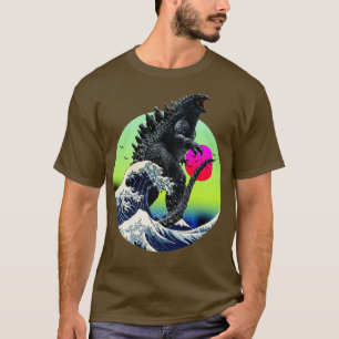 King of Monster and the Great Wave T-Shirt