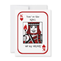 King of My Heart Flat Holiday Card