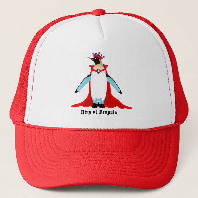 King of Penguin Trucker Hat (Front)